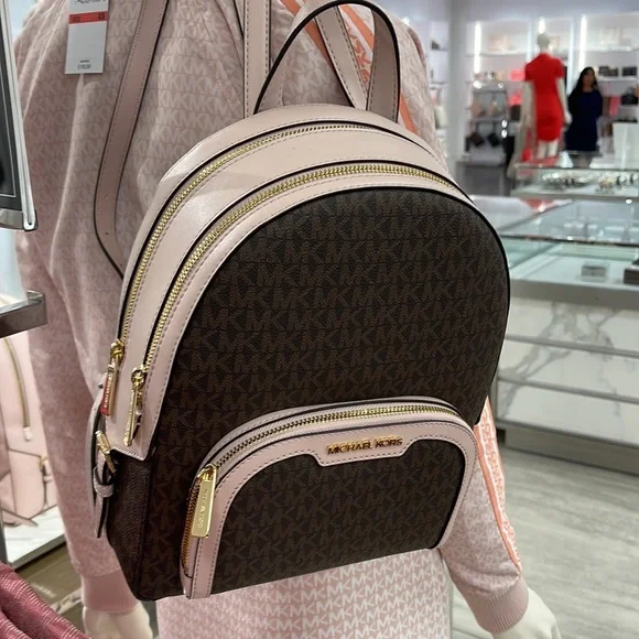 Michael Kors Backpack Bag Jaycee Md Backpack Powder Blush 35S2G8TB2B
Brown - Picture 13 of 16